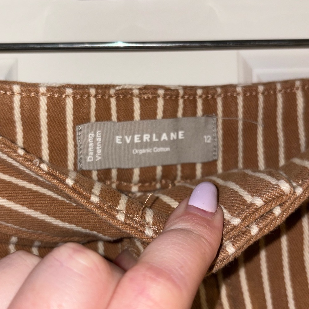 Everlane Brown Striped Women Jeans - Picture 2 of 5